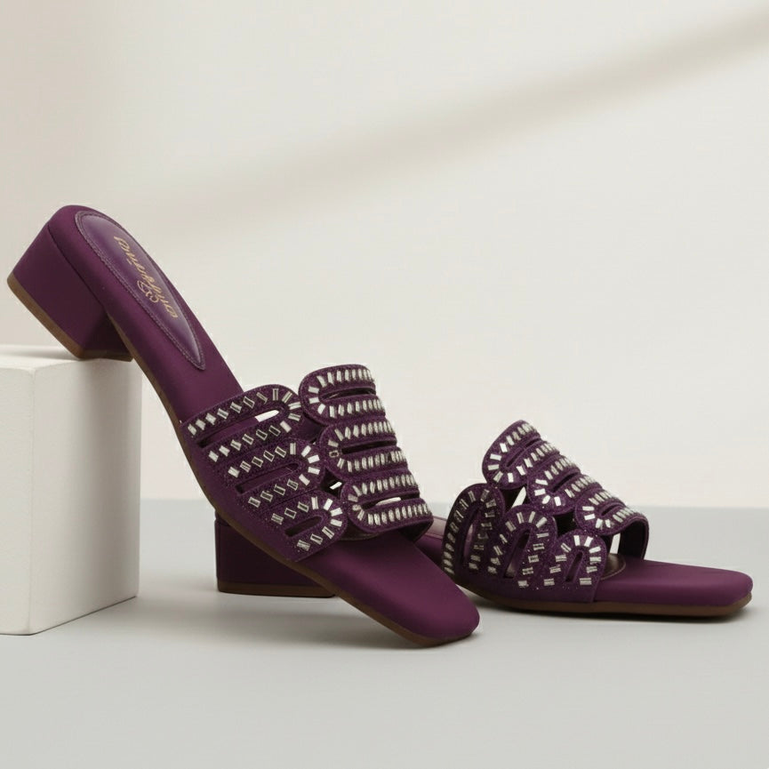Clearance SALE M0630 block heel-R21-4