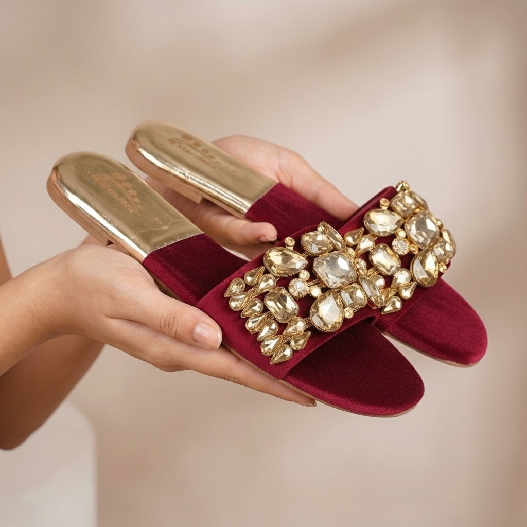 M0863 pearl slipper-R34-1