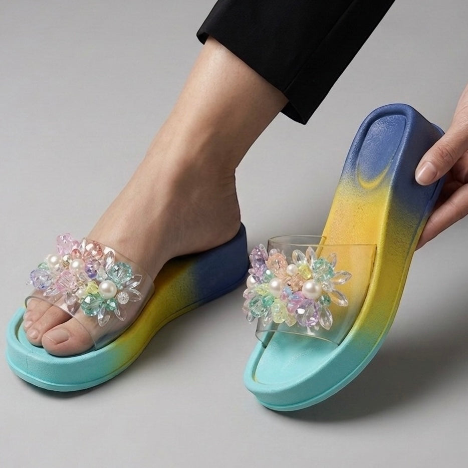 M0858 beads slipper