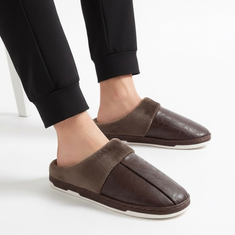 Morbida leather half shoes