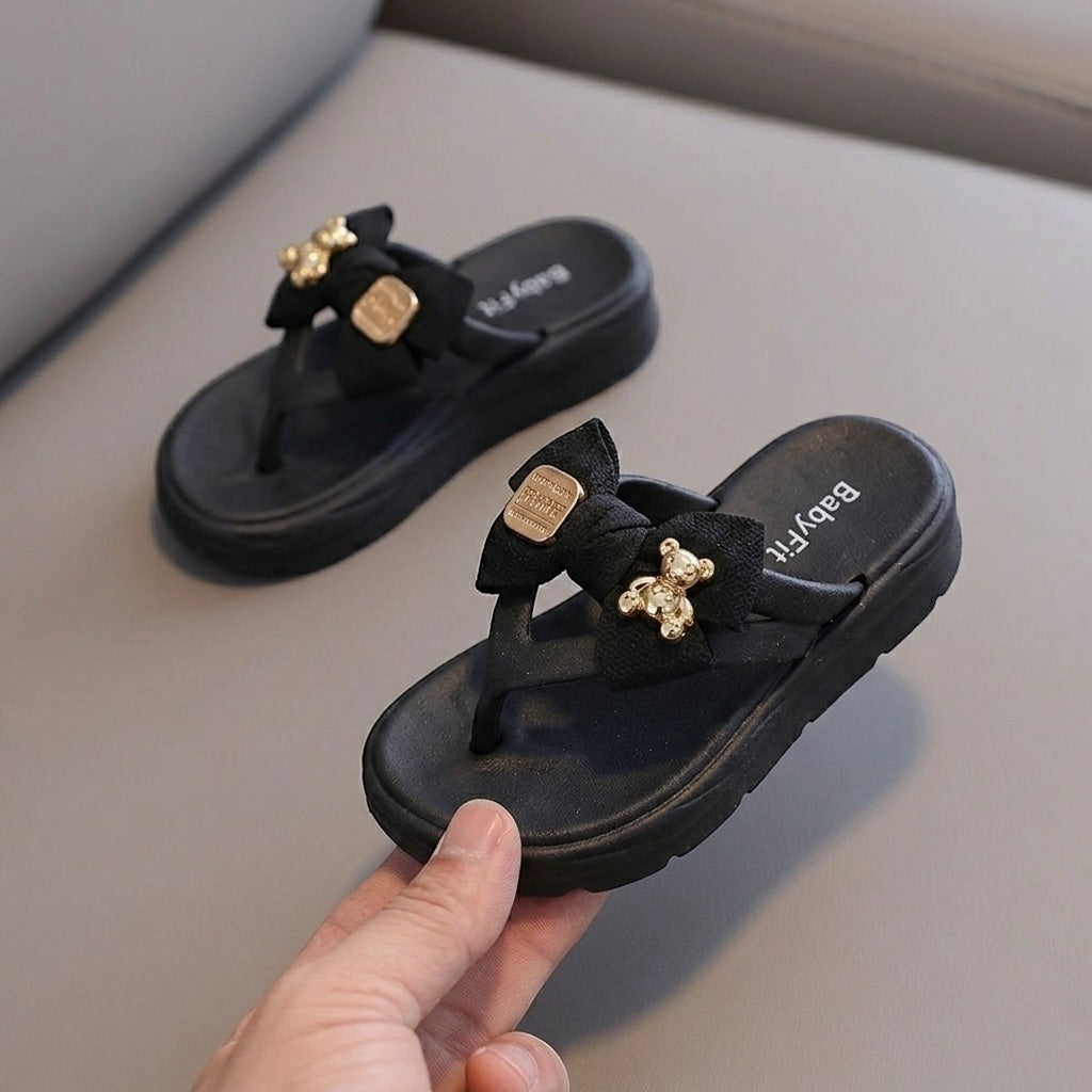 Kids bow flipflop