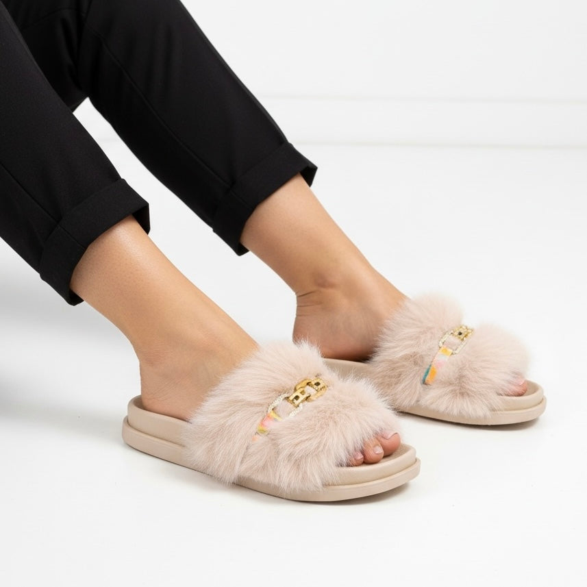 M0795 fur slipper
