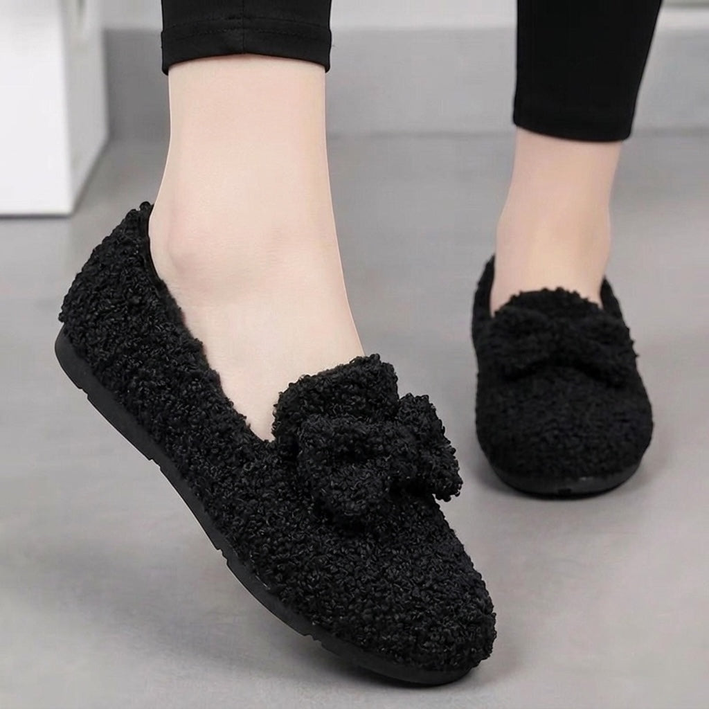Clearance SALE Bow Fur pump