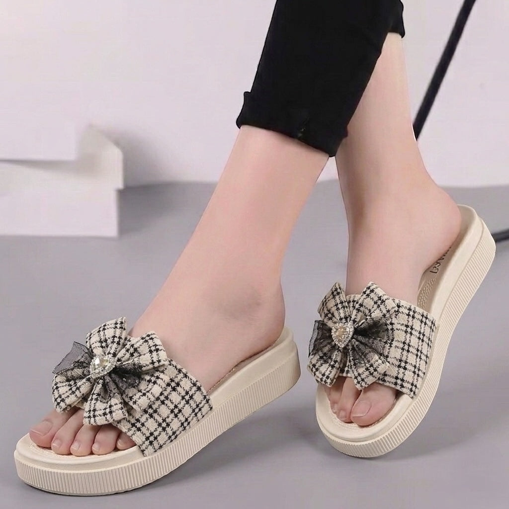 Bfly bow slipper
