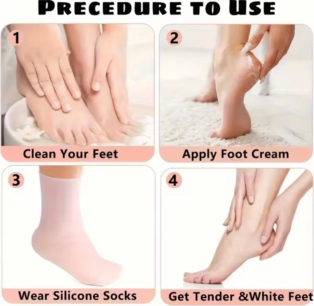 Silicone Moisturizing sock