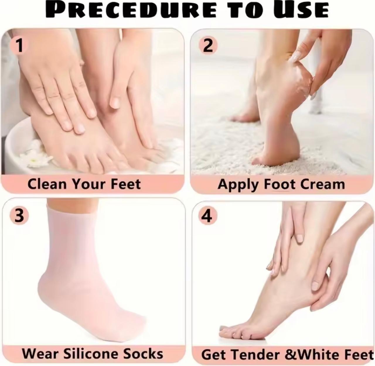 Silicone Moisturizing sock
