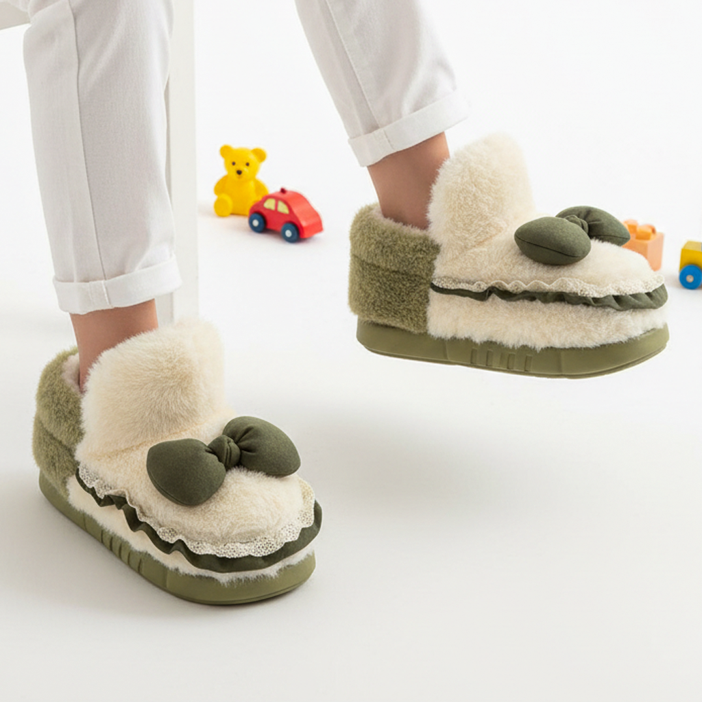 Kids bow fur