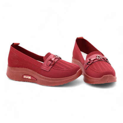 High sole mesh shoes