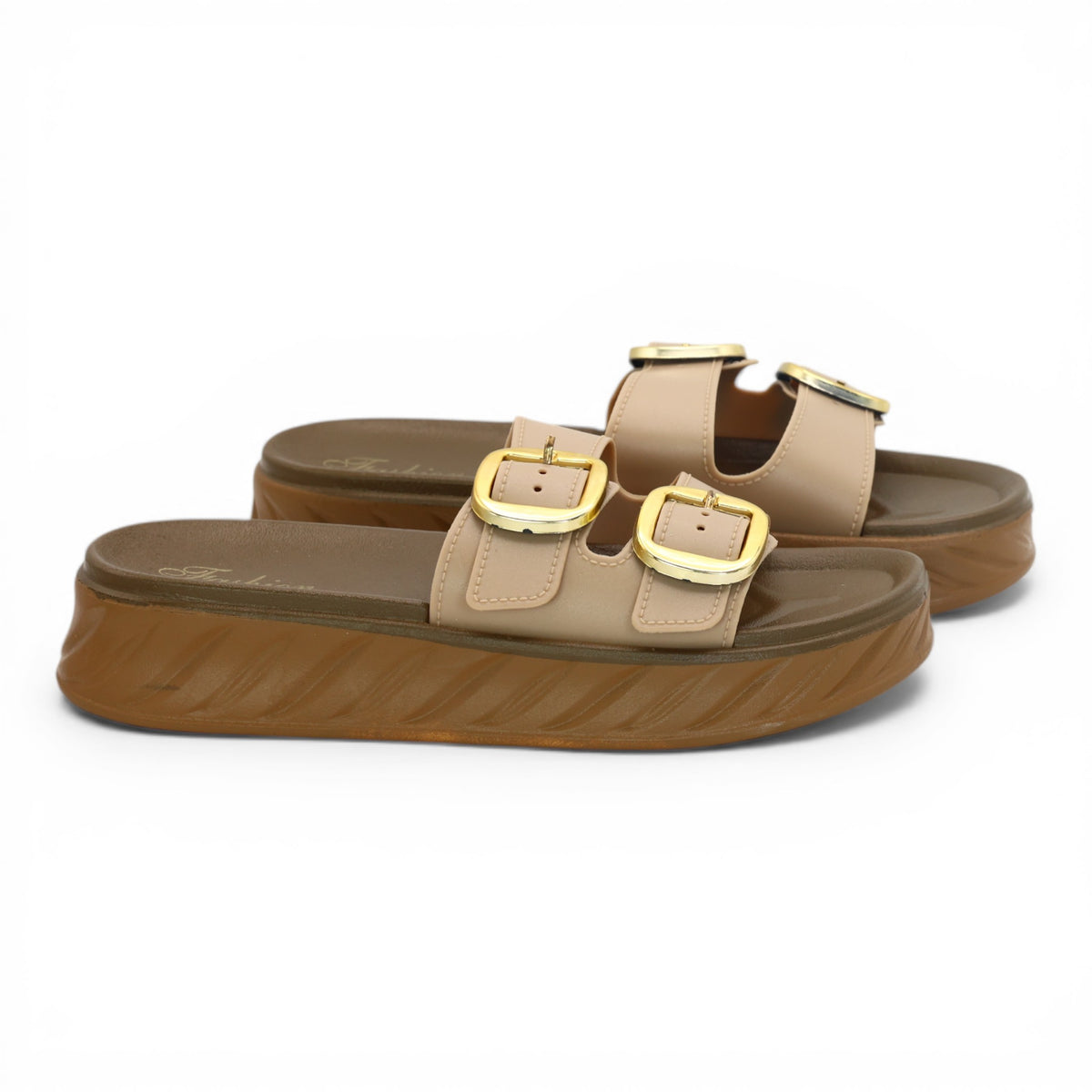 Dual strap slipper