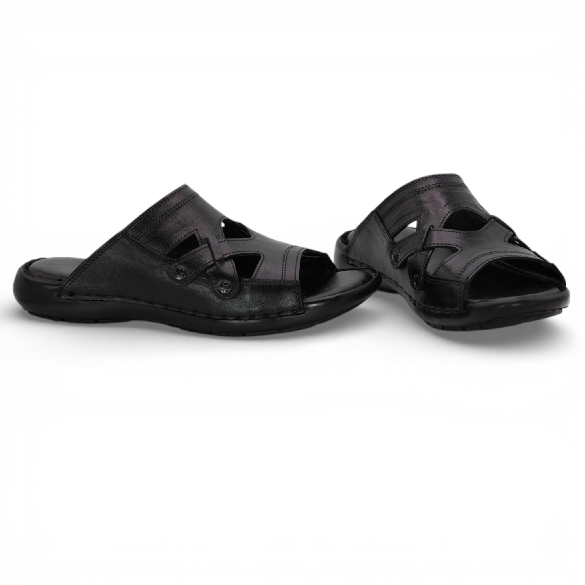 Men02 leather slipper