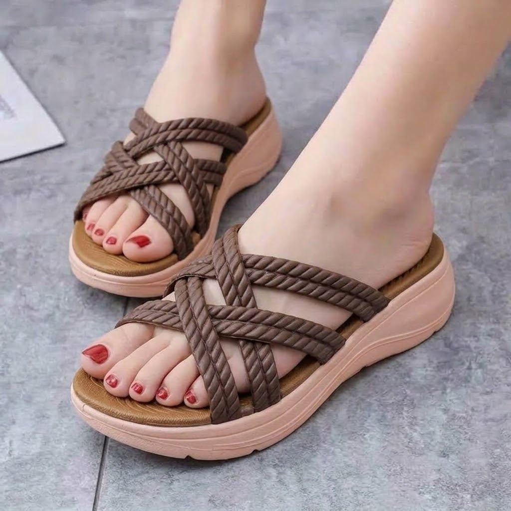 Waterproof rubber slipper M012028
