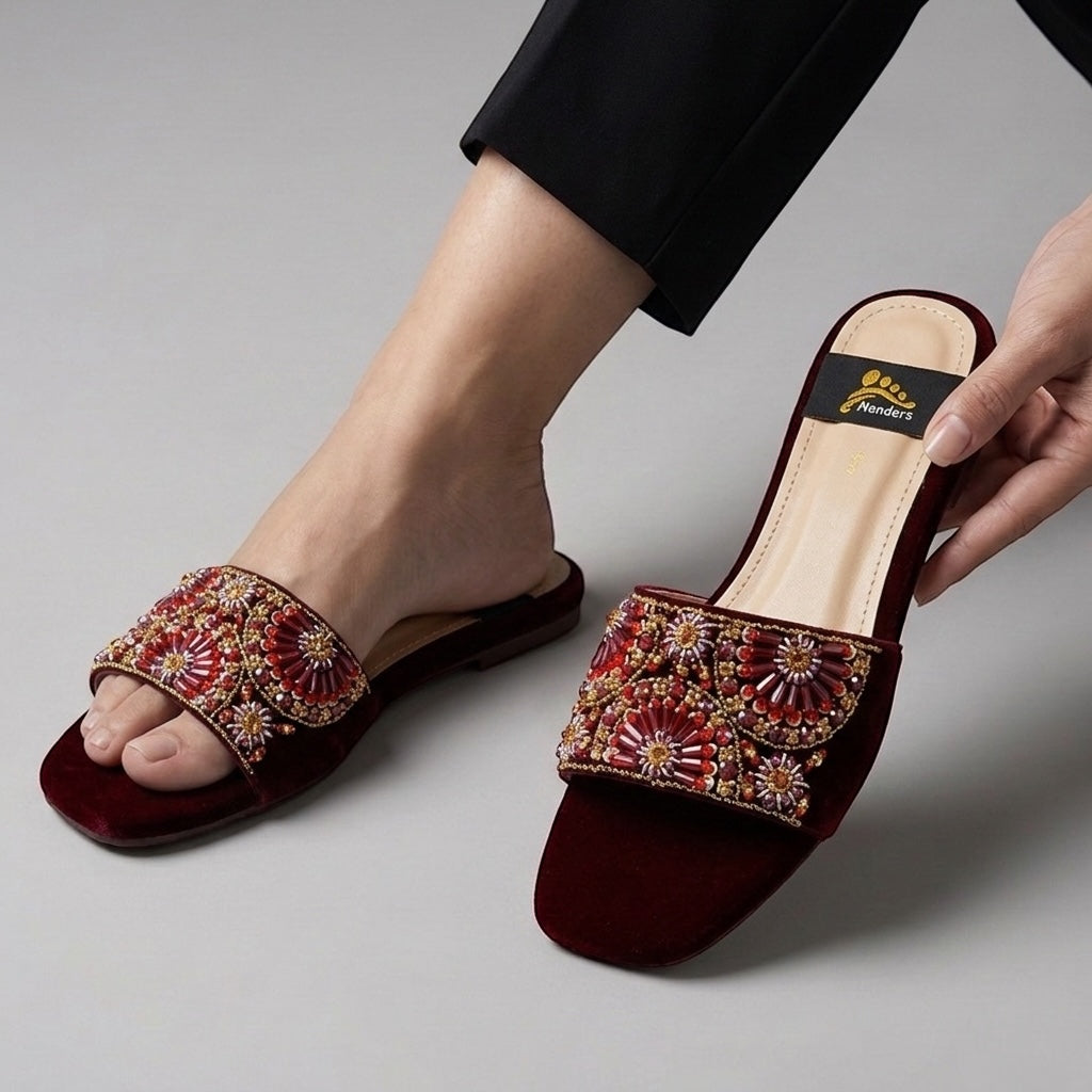 M0809 pealr slipper