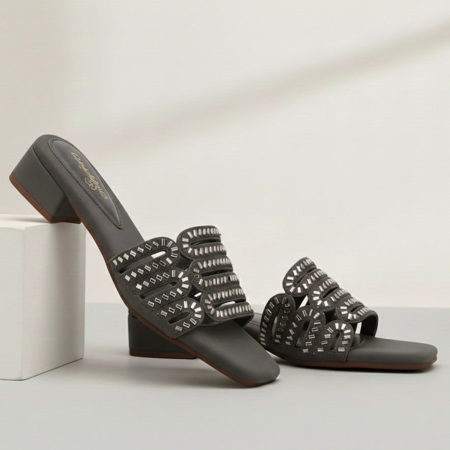 Clearance SALE M0630 block heel-R21-4