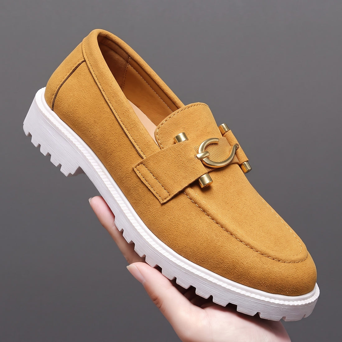 men mustard  shoes