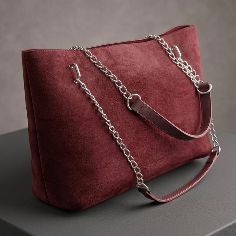 Chain maroon bag