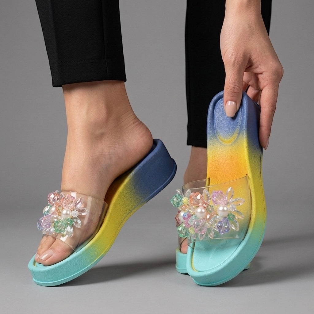 M0858 beads slipper