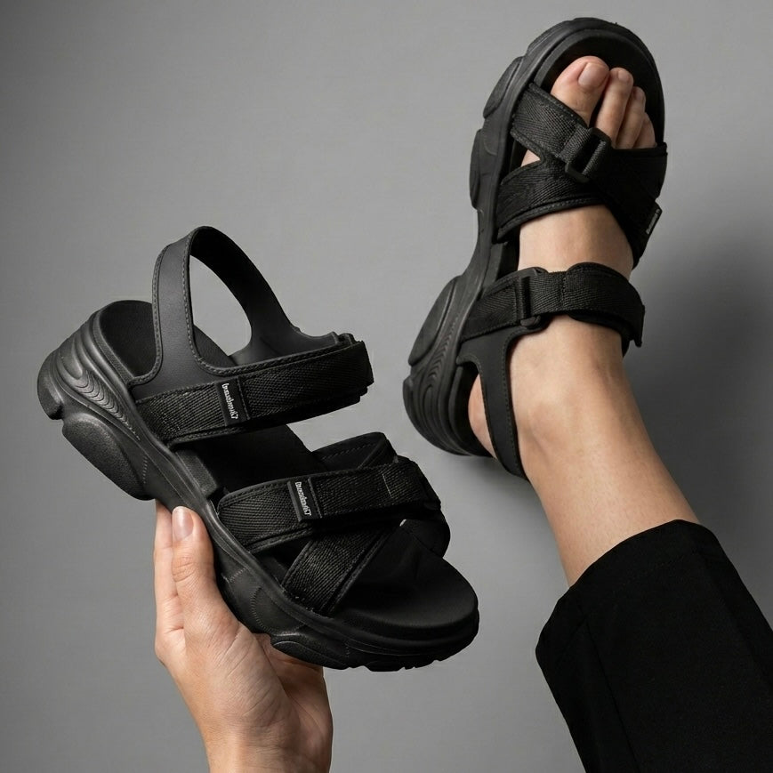 Cross comfy sandal