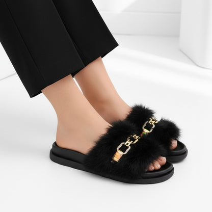 M0795 fur slipper