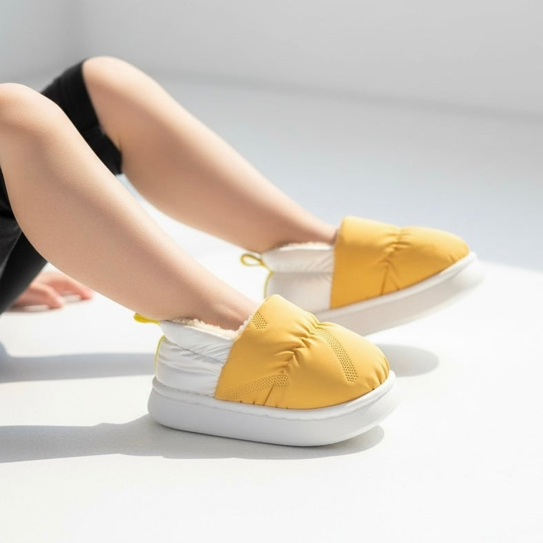 Kids fur shoes