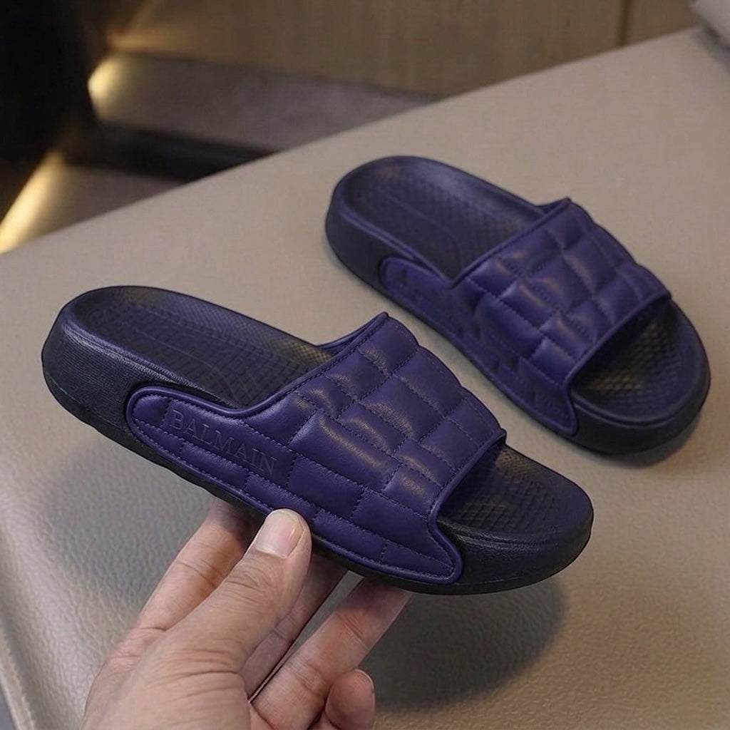 Kids box print slipper