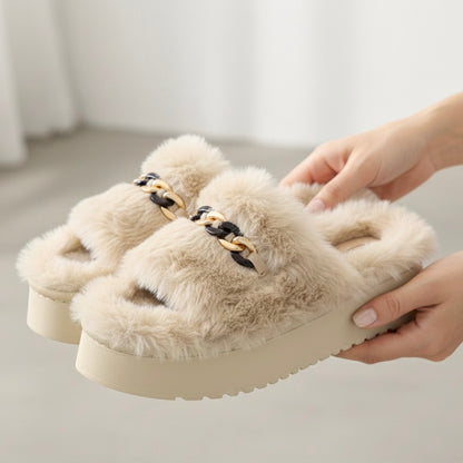 M011307 fur slipper