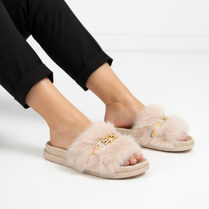M0795 fur slipper