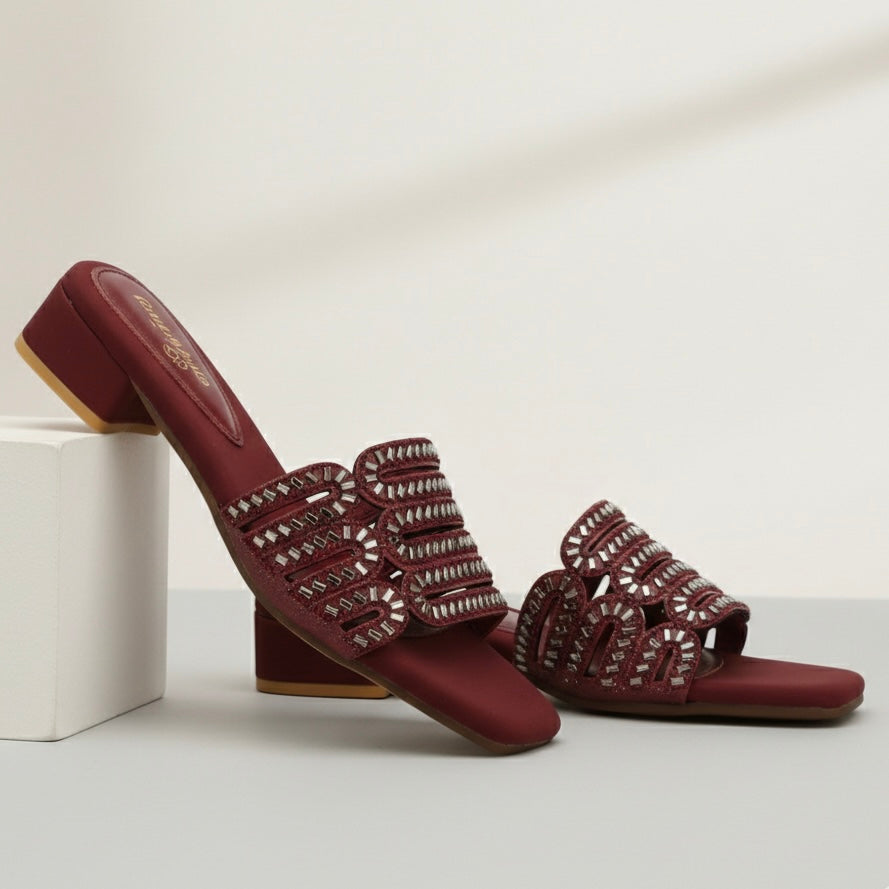 Clearance SALE M0630 block heel-R21-4