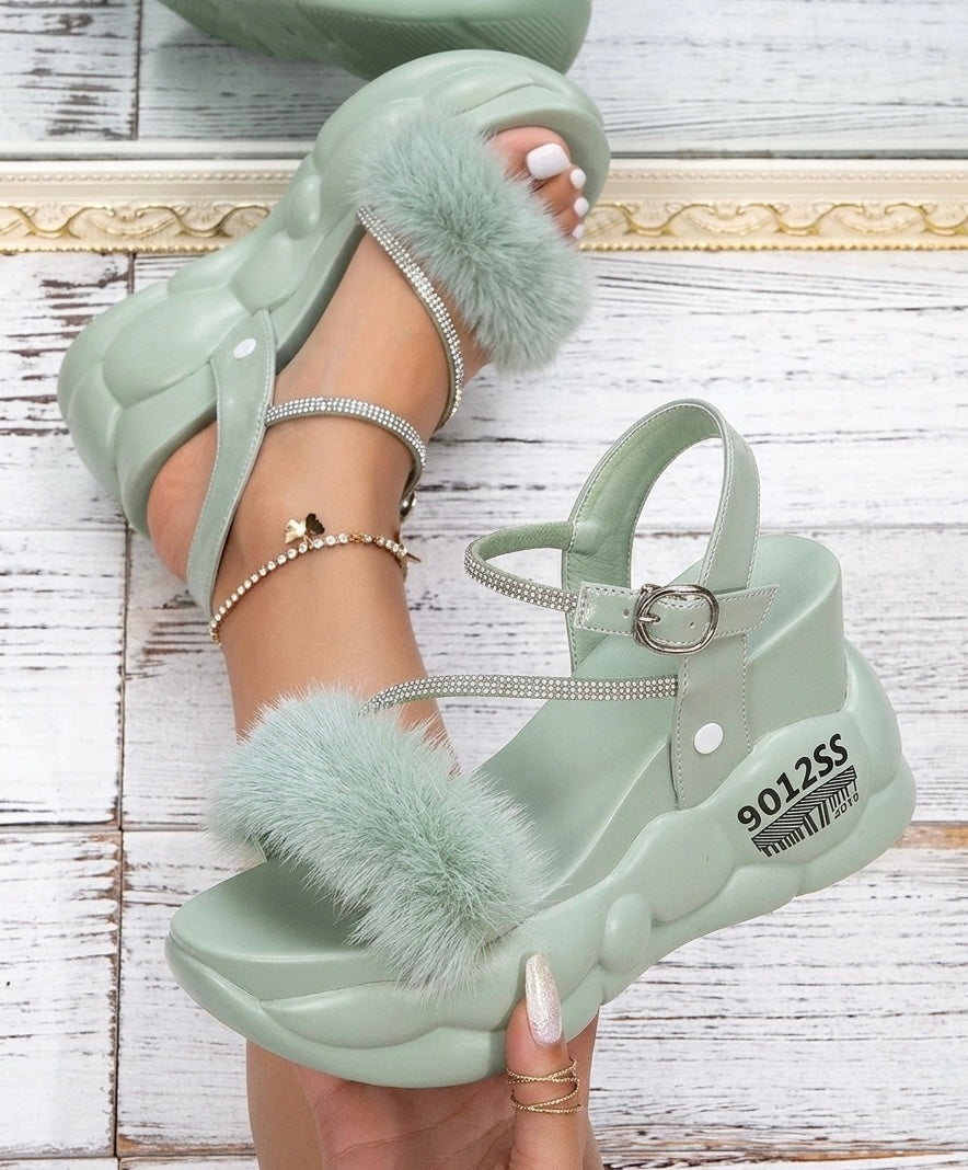 Fur fairy sandal-R19-4