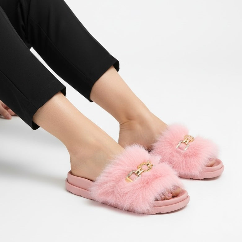 M0795 fur slipper