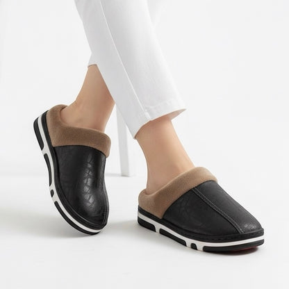 Morbida leather half shoes