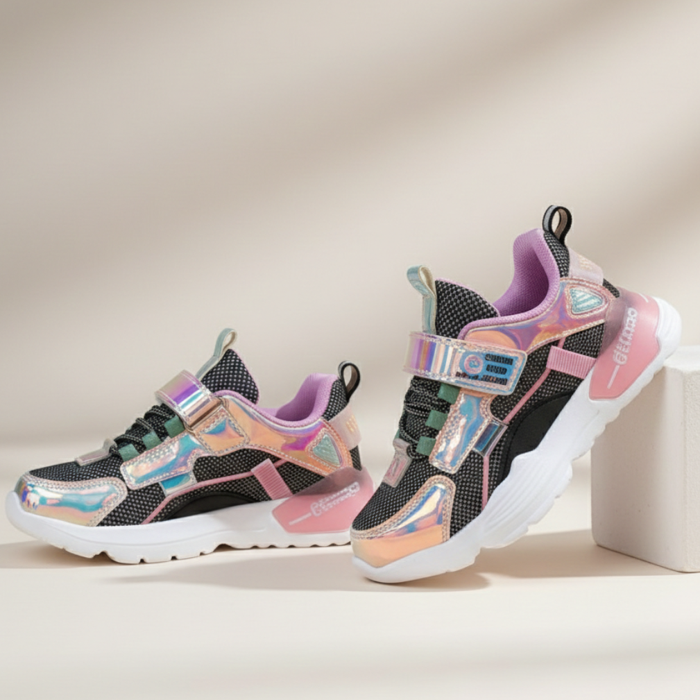 Kids patent glitter
