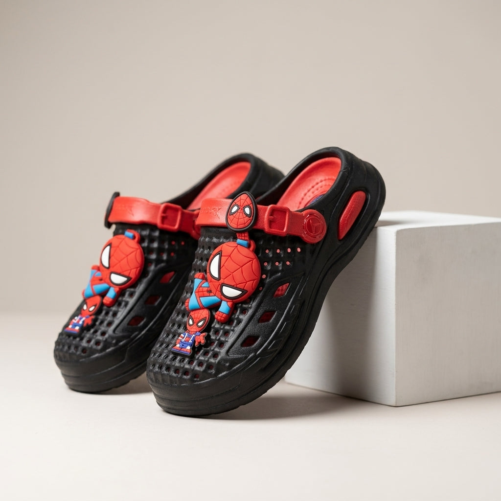 Kids spider clogs