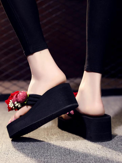 Red rose Flipflop-R10-4