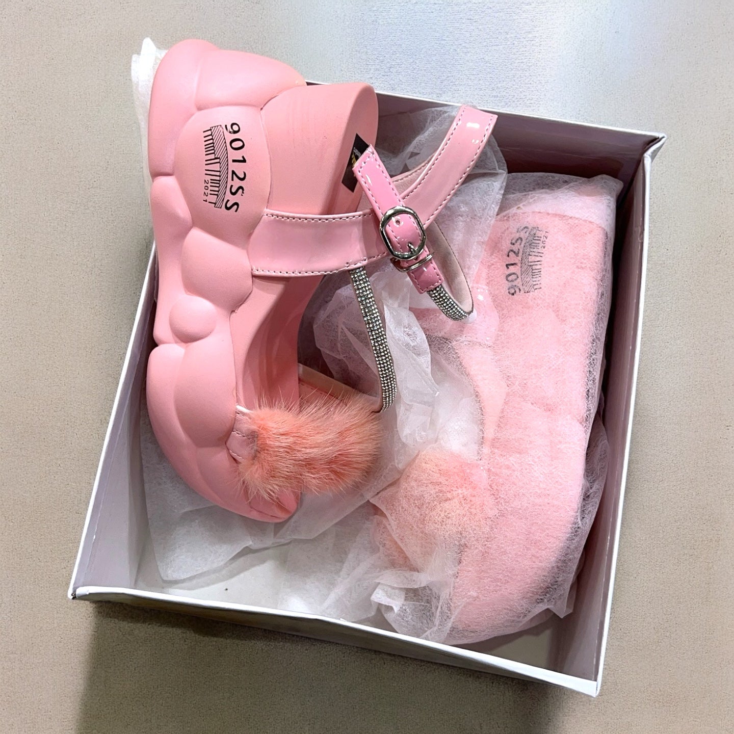 Fur fairy sandal-R19-2