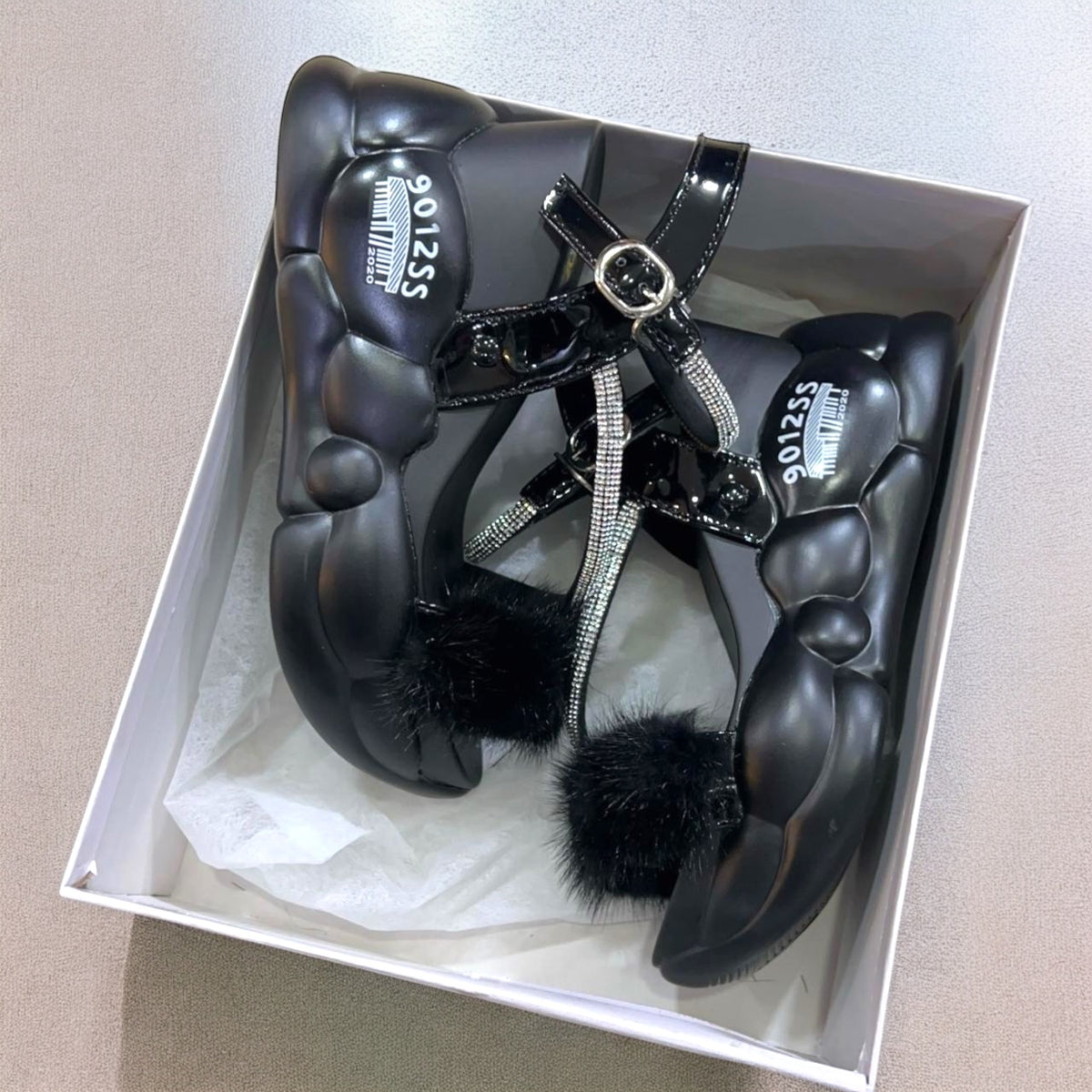 Fur fairy sandal-R19-1