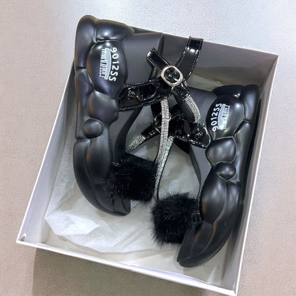 Fur fairy sandal-R19-1
