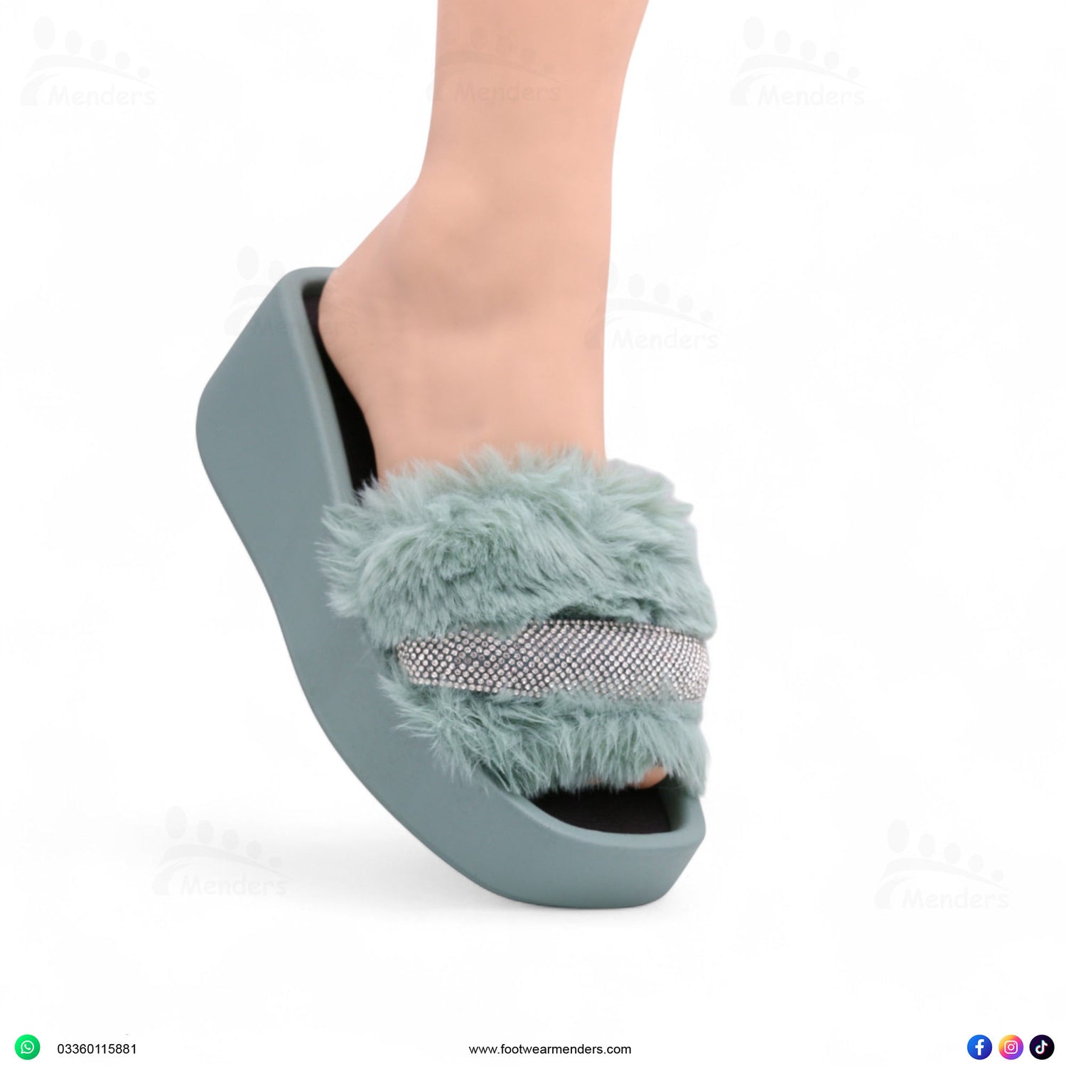 M0801 fur slipper