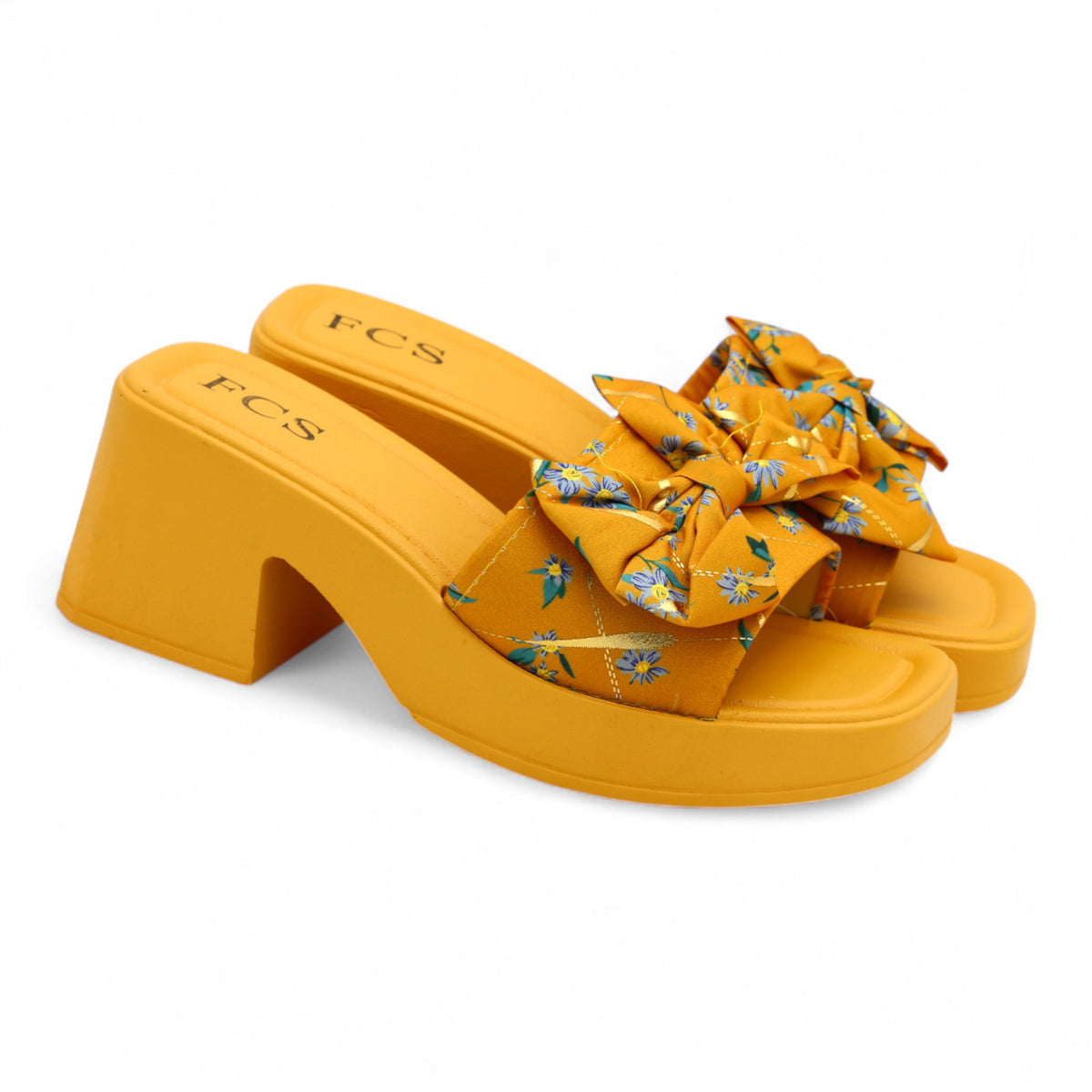 Silk block heel