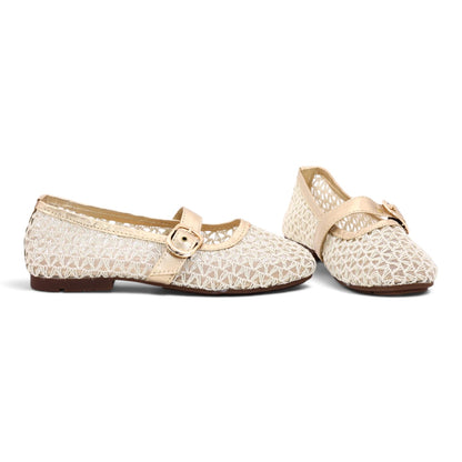 Soft and comfortable mesh design pump shoes for women