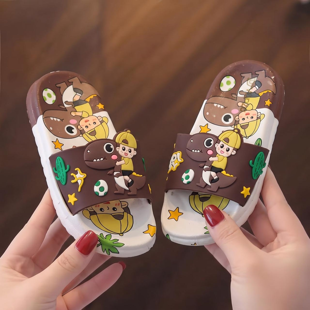 Dino kids slipper