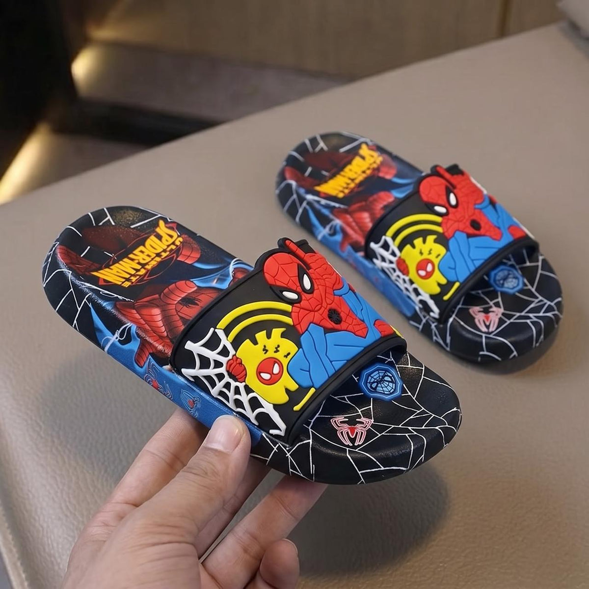 Kids spider slipper