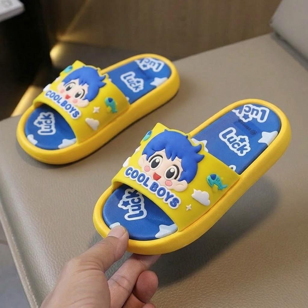 Cool boy kids slipper