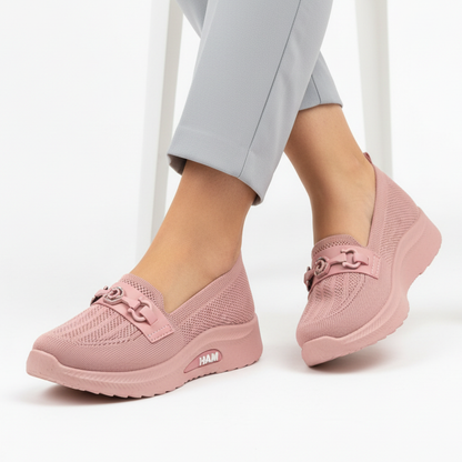 High sole mesh shoes