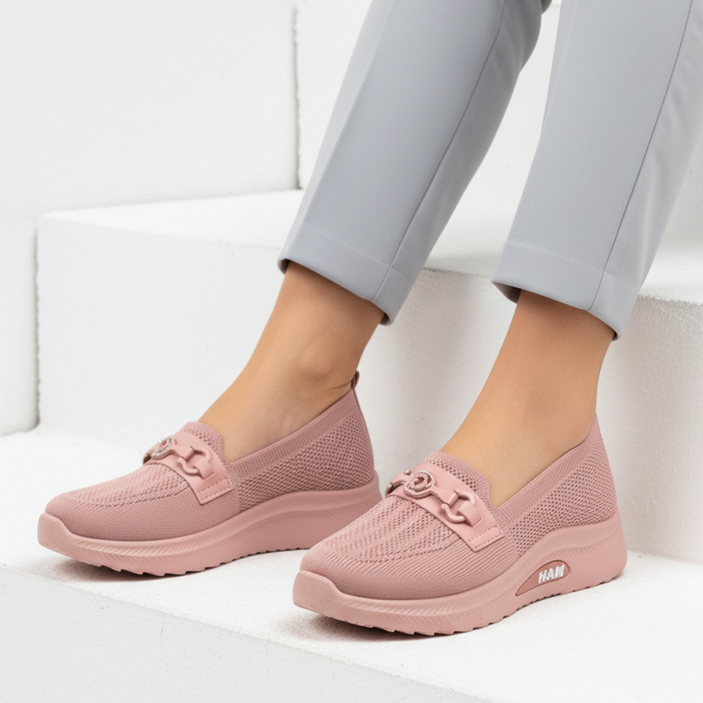 High sole mesh shoes