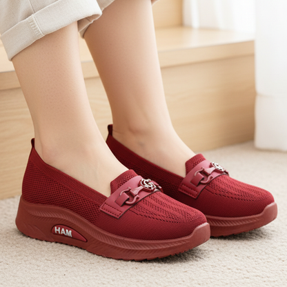 High sole mesh shoes
