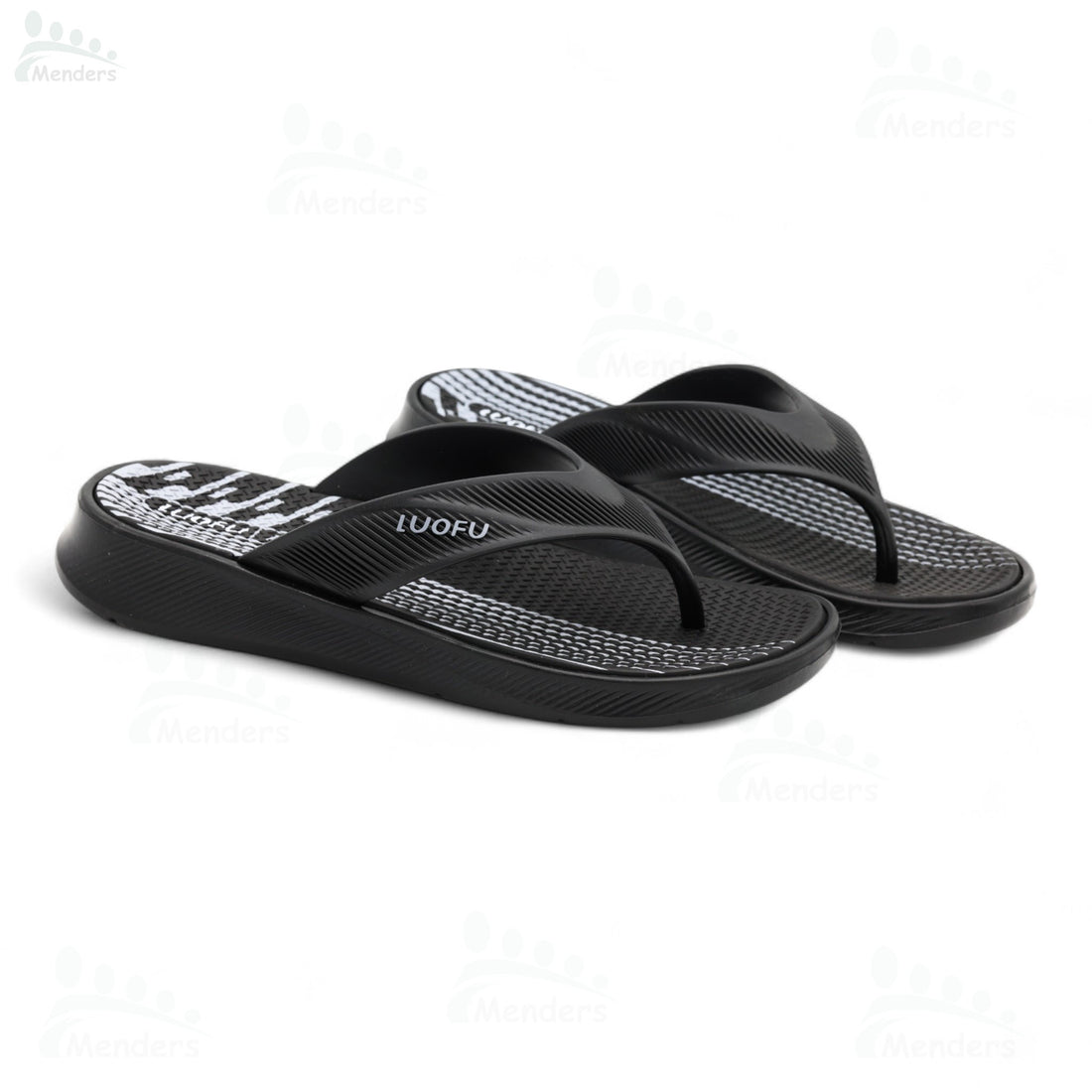men soft medicated slipper waterproof and washablen  black
