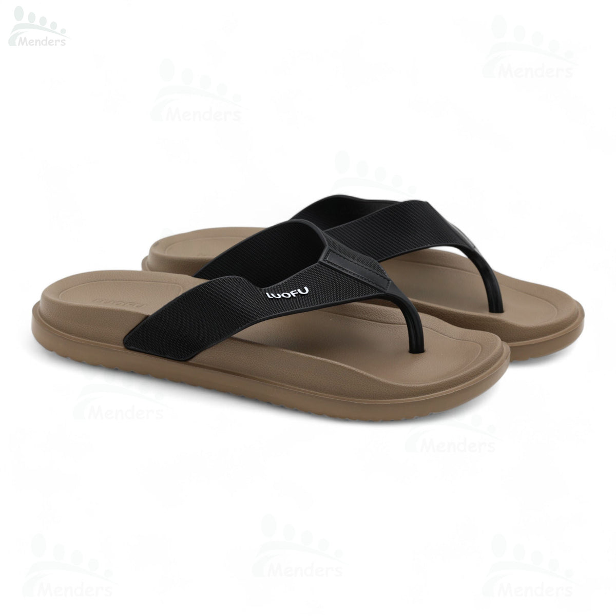men soft medicated slipper waterproof and washablen  black