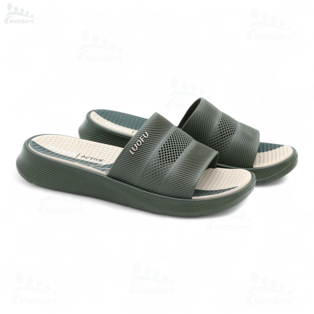 men soft medicated slipper waterproof and washablen  black