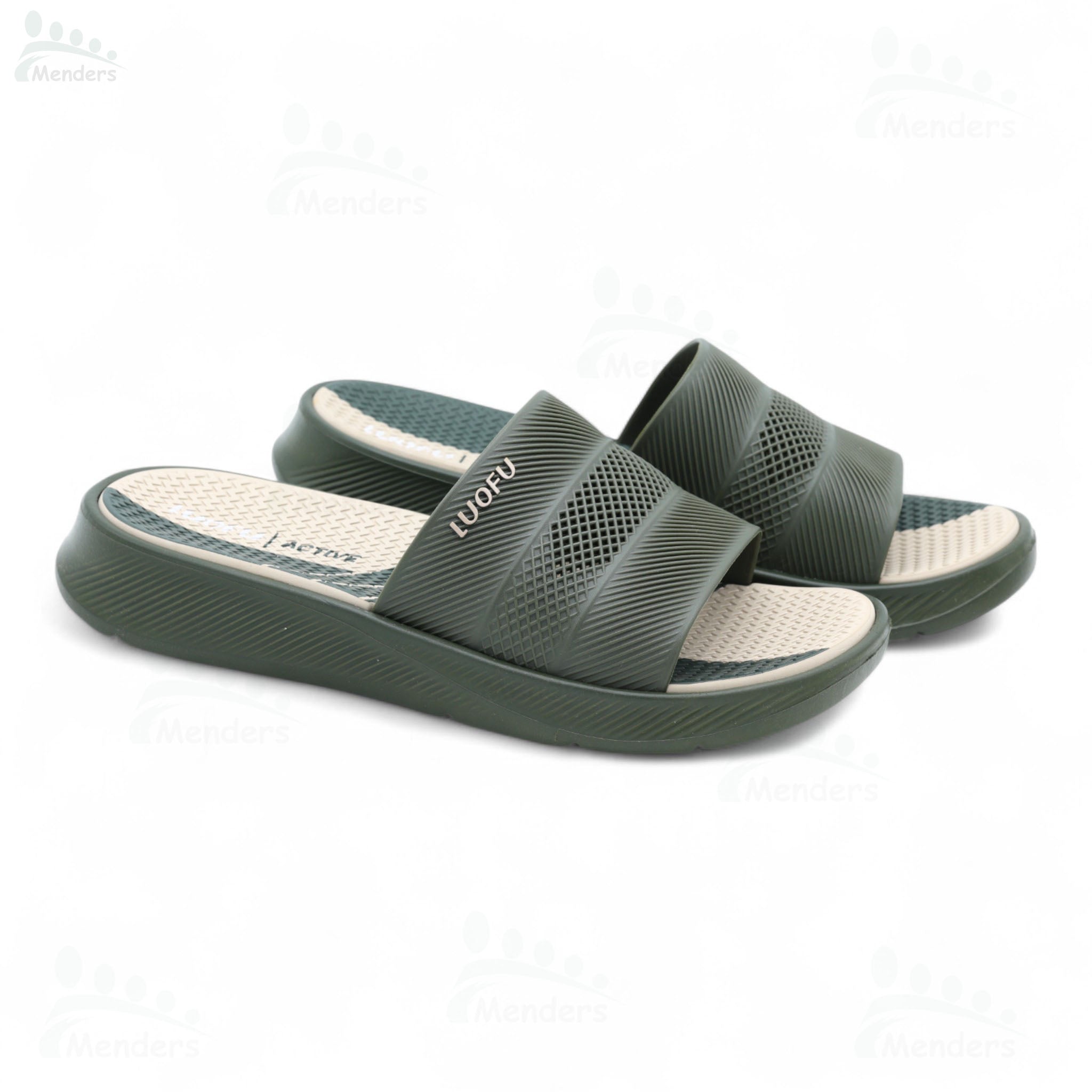 men soft medicated slipper waterproof and washablen  black