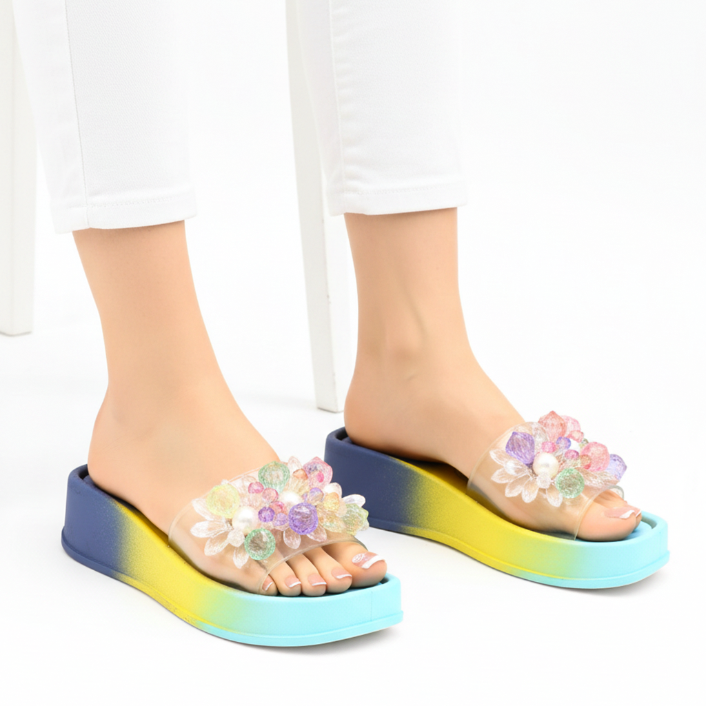 M0858 beads slipper